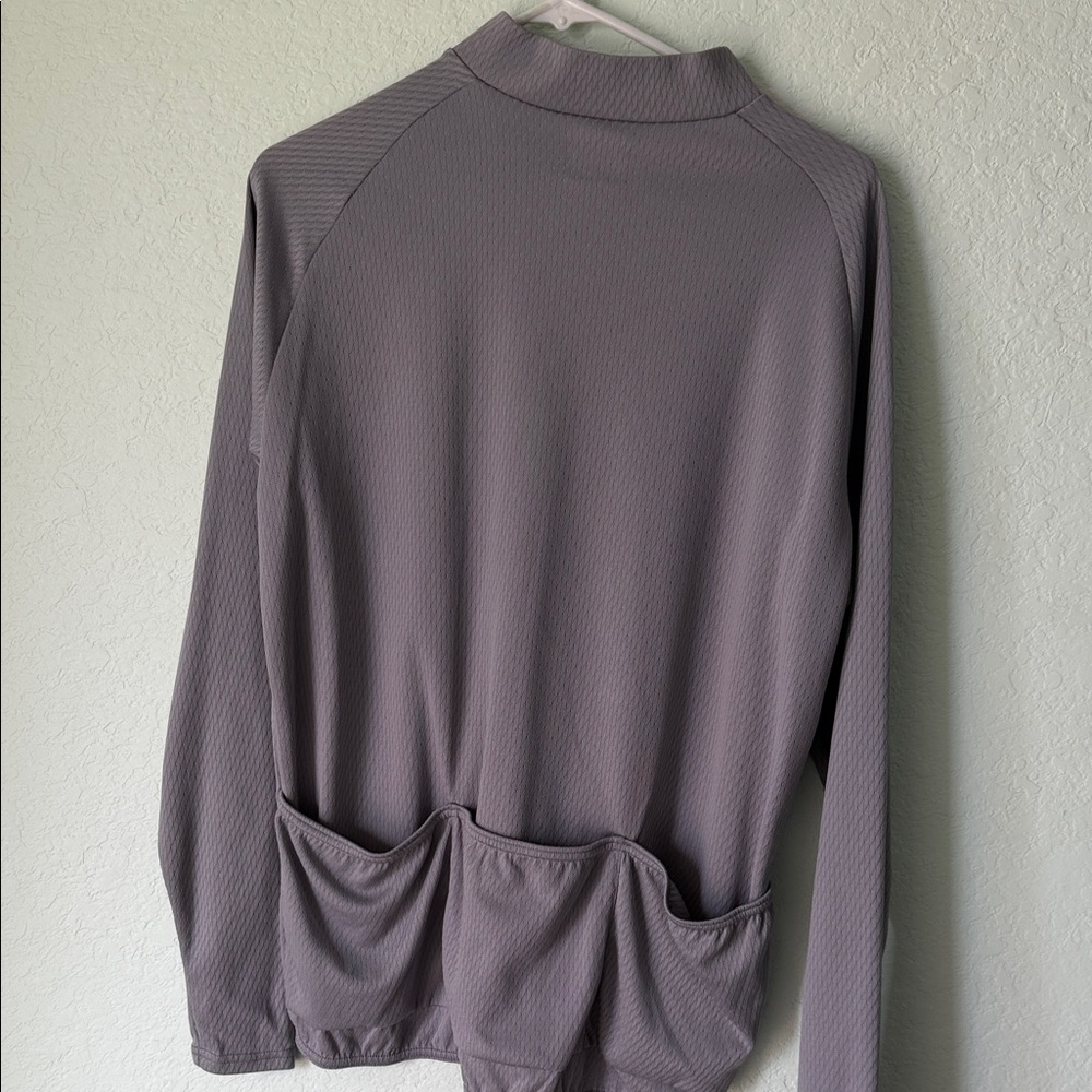 PerformanceBike Light Gray Quarter-Zip Athletic Pullover - Picture 6 of 6